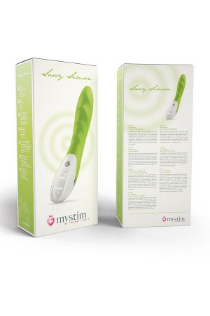 Вибратор Mystim Sassy Simon силиконовый, зеленый, 27 см
