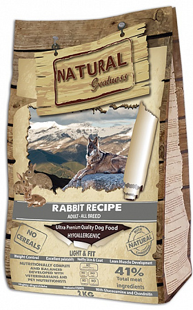 Natural Greatness Rabbit Recipe Light & Fit сухой корм для собак 12 кг