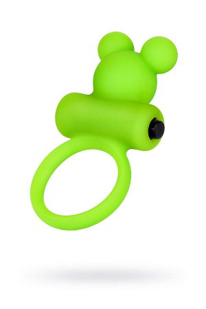Виброкольцо на пенис A-Toys by TOYFA Chio, силикон, зеленое, 8,1 см, ? 3,1 см