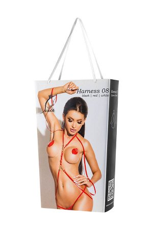 Портупея Me Seduce Queen of hearts Submission, черная, L/XL