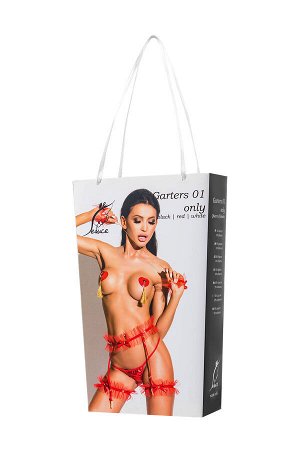 Подвязки Me Seduce Queen of hearts Allure, черный, S/M