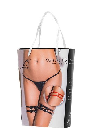 Подвязки Me Seduce Queen of hearts Bonita, красный, S/M