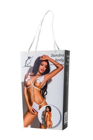 Боди Me Seduce Queen of hearts Sandra, белое, S/M