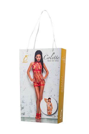 Платье и стринги Me Seduce Bond Me Colette, красные, L/XL