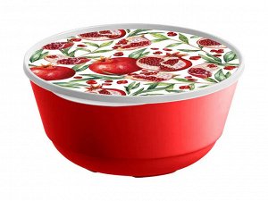 "Bergamo" Миска "Гранат" 2л с крышкой