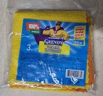 Салфетка из микрофибры универсальная &quot;GRENDY&quot; (30х30) 3 шт.