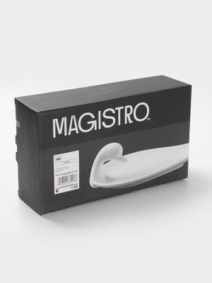 Блюдо Magistro «Лебедь», 34x19 см, фарфор, белое