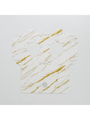 Коробка для капкейка, кондитерская упаковка, 2 ячейки, «Мрамор», 16 х 8 х 11.5 см