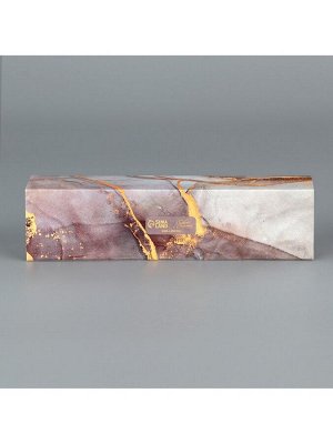 Коробка для конфет, кондитерская упаковка, 5 ячеек, «Камень», 5 х 21 х 3.3 см