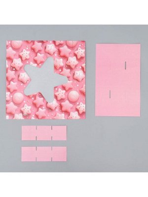 Коробка для конфет, кондитерская упаковка, 9 ячеек, «Сладости», 14.7 х 14.7 х 3.5 см