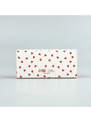 Коробка под 3 конфеты с ячейками «Сердечки», 13 х 3 х 5.5 см