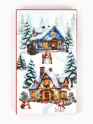 Коробка подарочная сборная «Новогодняя акварель», 20x2x12 см