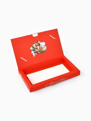 Коробка подарочная сборная «Новогодняя акварель», 20x2x12 см