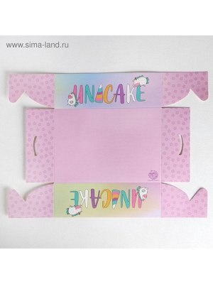 Коробка для капкейка, кондитерская упаковка, 6 ячеек, Unicake, 23 х 16 х 7.5 см