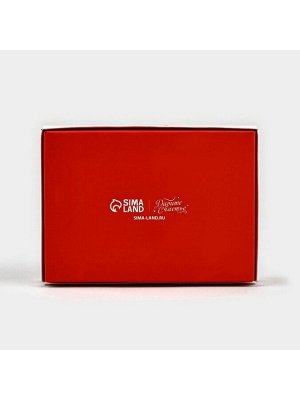Коробка складная под 6 конфет «Поздравляю», 13.5x9.8x3.8 см