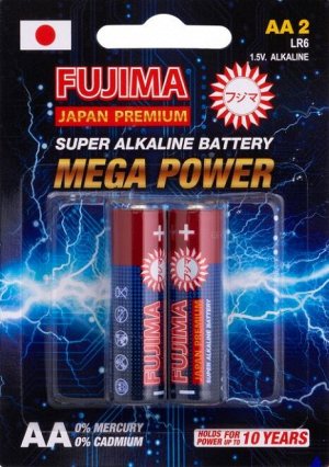 Батарейка "FUJIMA" тип AA (уп-ка 2шт.) цена за упаковку
