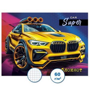 Блокнот 95х130 мм 32л клетка "Авто 3" Бс32/5-3 Гранит