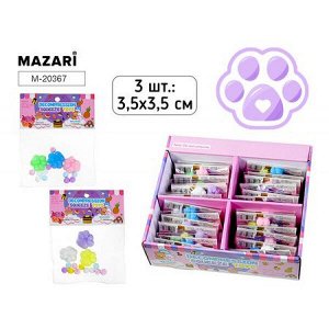 Моти-антистресс (тянучка) 3,5х3,5 "ЛАПКИ" 3шт M-20367 Mazari