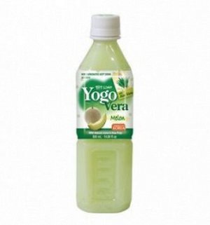 Напиток  "Yogovera Мelon" (алоэ+дыня) 500мл