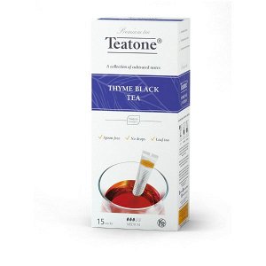 чай TEATONE 'THYME BLACK' 15 стиков 1 уп.х 12 шт.