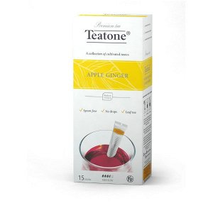 Яблоко-Имбирь TEATONE в стиках, 15 стиков по 2г