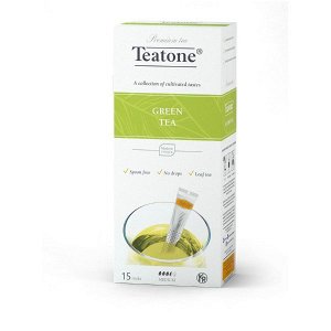 чай TEATONE 'GREEN' 15 стиков 1 уп.х 12 шт.