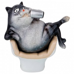 Фигурка "Котофей" из коллекции "Озорные Коты" - 12x7x12.5 см, 1 шт.