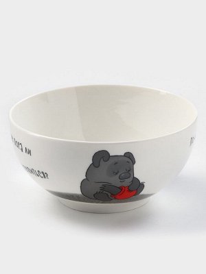 Салатник фарфоровый «Винни Пух», 610 мл, d=14,5 см