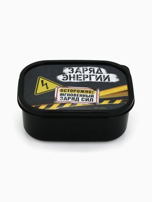 Ланч - бокс прямоугольный «Заряд энергии», 500 мл