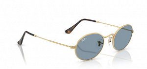 Солнцезащитные очки Ray-Ban OVAL RB3547 001/56 Gold