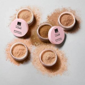 Минеральная рассыпчатая пудра для лица Make Up + Care, цвет Бежевая
