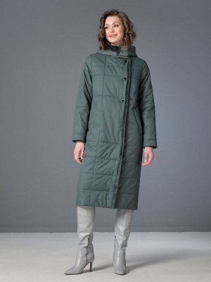 Пальто дем. т.зеленый