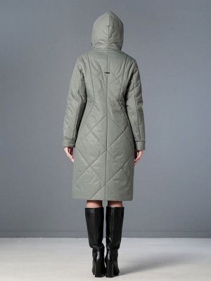 Пальто дем. серо-оливковый