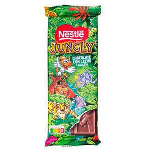 Шоколад NESTLE JUNGLY с печеньем 90 г 1/19