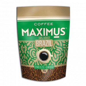 Кофе Brazil ТМ "Максимус" freeze-dried Арабика 70 гр м/у 1*40