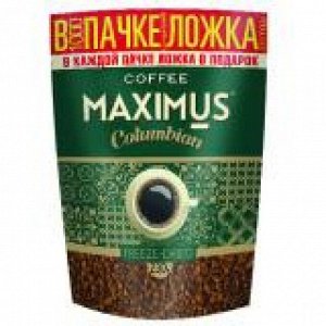 Кофе сублимированный «Columbian» ТМ Maximus м/у 230 гр.  + ложка в подарок 1*15	"