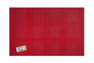 Салфетка сервировочная "Square red" 45х30см HK-PVCW-9903-RED ВЭД