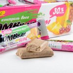 Батончик неглазированный (Ананас-вишня) ТМ &quot;BOMBBAR Slim&quot; 35 г*30