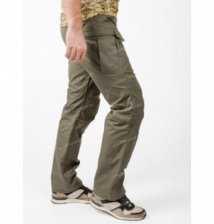 Pants UTL, fleece, 92%cotton 8%polyester, olive