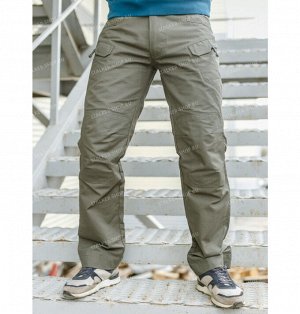 Pants UTL, fleece, 92%cotton 8%polyester, olive