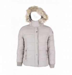 Куртка женская пуховая A&F, мод. 8018, light grey