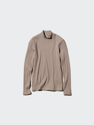 UNIQLO – трикотажный лонгслив с высоким воротником