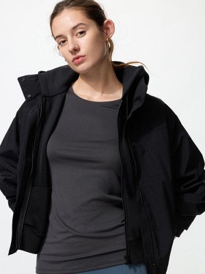 UNIQLO Heattech - тонкая термо-кофта с круглым вырезом - 38 DARKBROWN