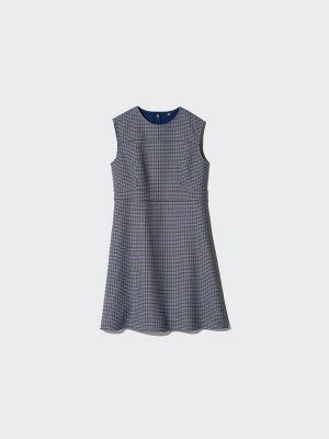 UNIQLO – тёплое мини-платье в клетку