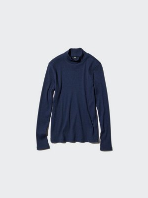UNIQLO – трикотажный лонгслив с высоким воротником