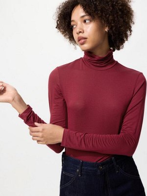 UNIQLO Heattech - тонкая термо-кофта с длинным рукавом - 17 RED