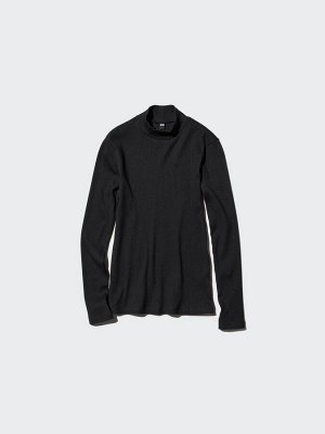 UNIQLO – трикотажный лонгслив с высоким воротником
