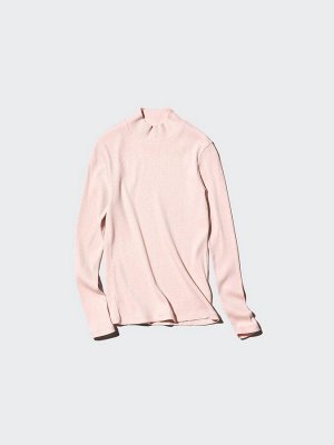 UNIQLO – трикотажный лонгслив с высоким воротником