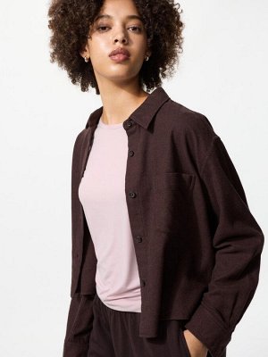 UNIQLO Heattech - тонкая термо-кофта с круглым вырезом - 10 PINK