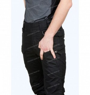 Pants UTL, 92%cotton 8%polyester, black